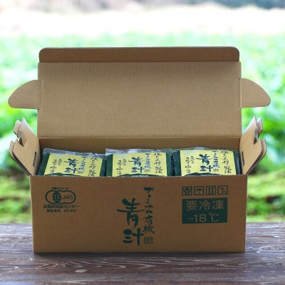 ベルファームの冷凍プレミアム有機青汁 茨城県産ケール100% 100g×30袋【離島・沖縄配送不可】【配送不可地域：離島・沖縄県】【1691758】