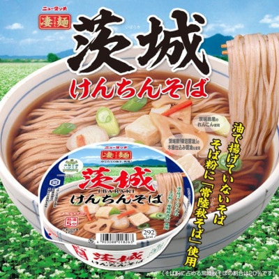 ニュータッチ 凄麺 茨城けんちんそば(ノンフライカップ麺)12食【配送不可地域：離島・沖縄県】【1552394】