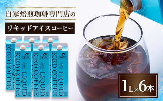 つくば市自家焙煎珈琲専門店　リキッドアイスコーヒー6本セット【配送不可地域：離島・沖縄県】【1589908】