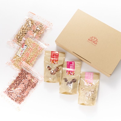 筑波山麓 落花生3種・豆菓子3種セット【配送不可地域：離島・沖縄県】【1654391】