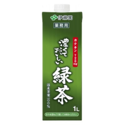 伊藤園 濃厚な味わいを楽しむ 濃くておいしい緑茶 2ケース(1L×12本)業務用 紙パック【配送不可地域：離島・沖縄県】【1660334】
