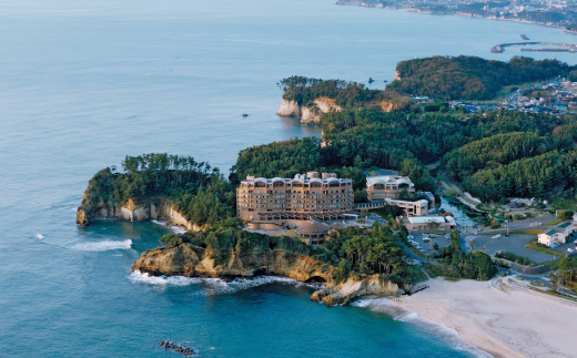 【先行予約権付き】国民宿舎宿泊利用率NO.1「鵜の岬」特別室ペア宿泊券・お土産(干物)付き【配送不可地域：離島・沖縄県】【1460064】