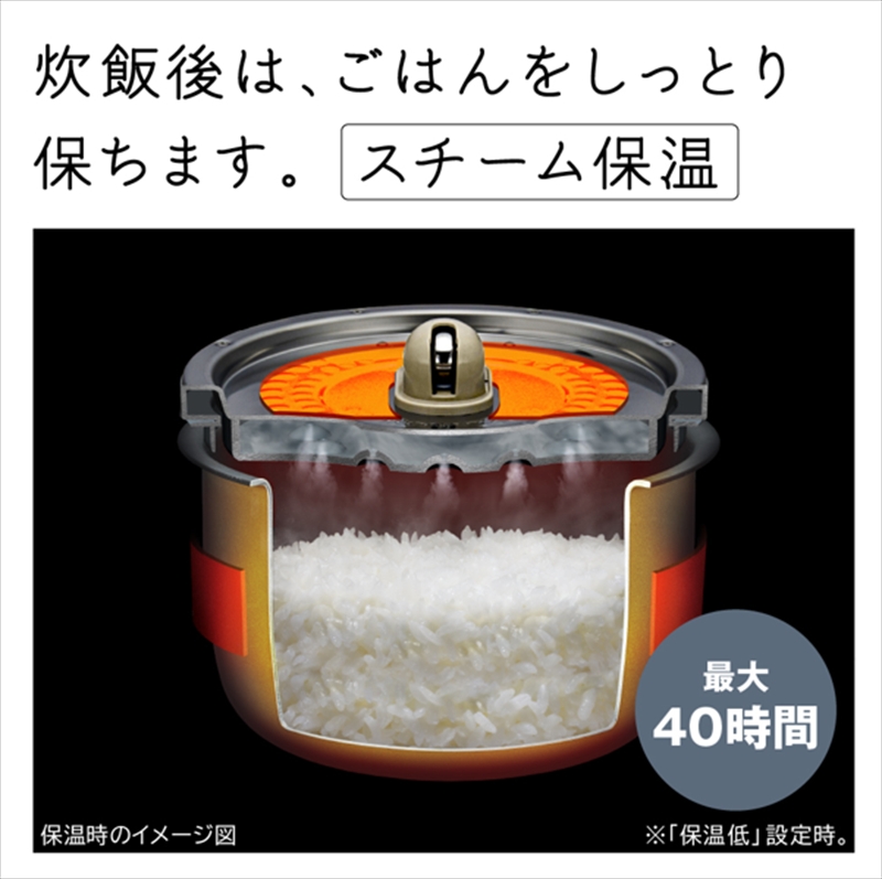 【圧力&スチームIHタイプ　ふっくら御膳】（5.5合）RZ-W100JM(K)【HITACHI 日立 家電 茨城県 日立市】