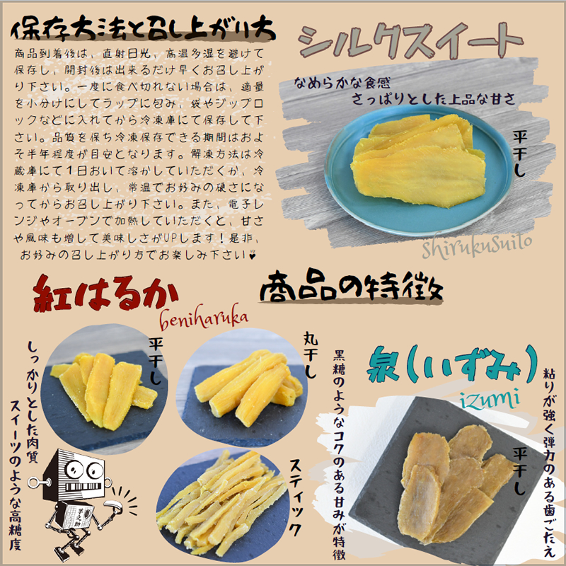 茨城県産さつまいも使用　芋之助の食べ比べセット（シルクスイート60g×3袋、いずみ60g×3袋、紅はるか60g×3袋）【 さつまいも 茨城県 日立市 】