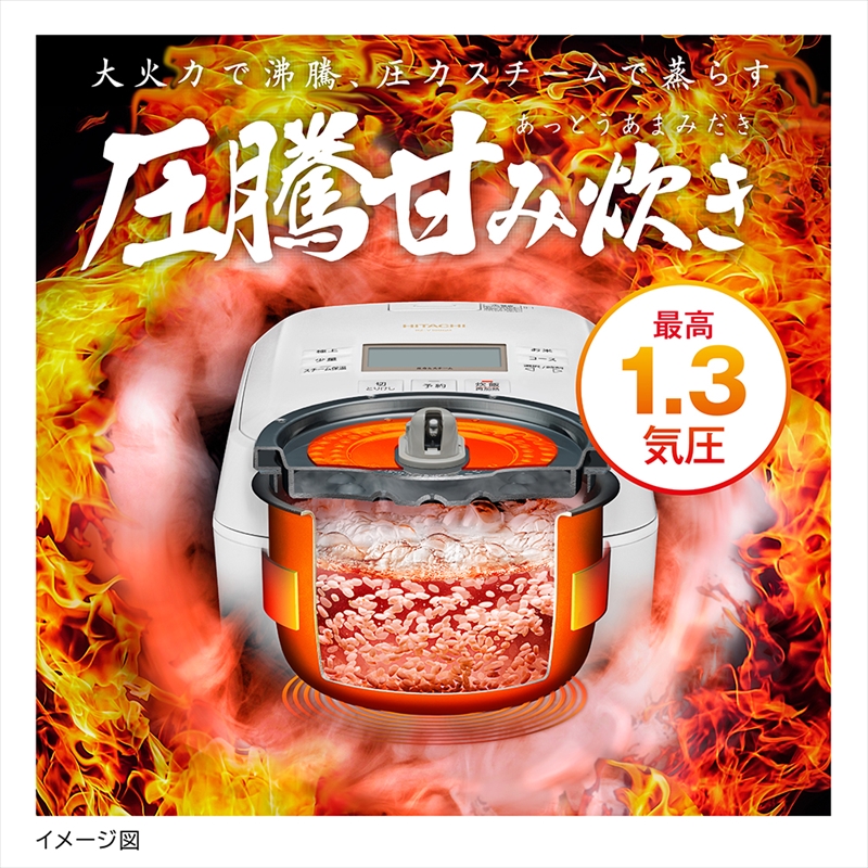 K-20 【圧力スチームIH】炊飯器（5.5合用） RZ-V100GM(W)