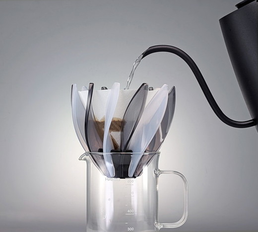 HARIO SUIRENブラック＆ホワイトドリッパーセット(ブラック）｜ハリオ はりお 耐熱 ガラス 日用品 キッチン用品 日本製 おしゃれ かわいい コーヒー ドリップ ドリッパー ハンドドリップ セット※離島への配送不可_DL31