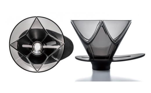 HARIO コーヒーメーカー&ガラスカップセット「MUGEN Coffee Maker／耐熱カップ＆ソーサー･ワイド」[EMC-02-B][CSW-1T]｜ハリオ 耐熱 ガラス 食器 器 キッチン 日本製 おしゃれ かわいい コーヒー V60 ドリッパー_BE64