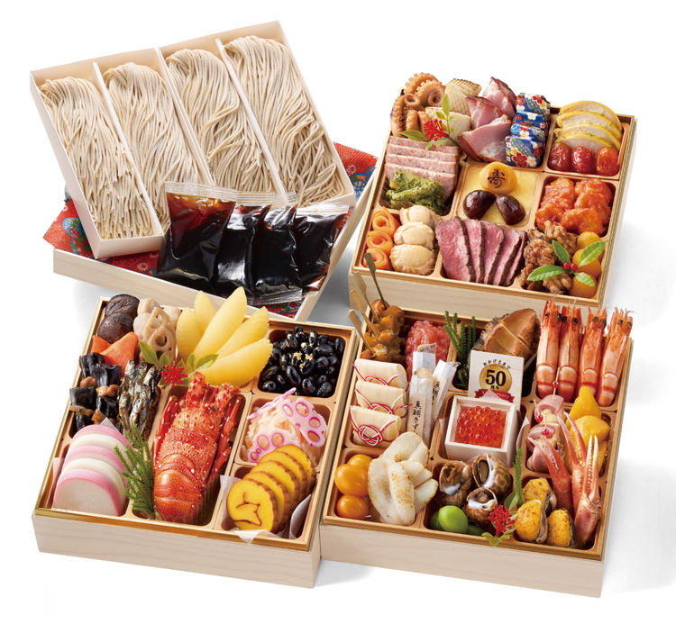 坂東太郎「親孝行おせち」 寿～ことほぎ 3段重 | おせち お節 御節 おせち料理 2026 三段 4人前 3人前 家族向け 豪華 華やか お正月 新春 ばんどう太郎 坂東太郎 茨城 古河 ※離島への配送不可 ※2025年12月30日お届け _CB31