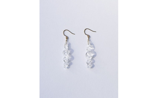 HARIO ピアス ミルキーウェイ HAA-MW-P｜耐熱 ガラス アクセサリー ハリオ 職人 繊細 フォーマル カジュアル きれいめ おしゃれ 20代 30代 40代 贈答 プレゼント ギフト 贈り物 お祝 ご褒美 記念品 _FM99 ※離島への配送不可