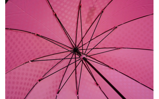 雪華模様のオリジナル傘（サイズ60cm）「もらっても、贈っても喜ばれる傘」カラー：ピンク | 傘 かさ 60センチ 雨具 メンズ レディース 兼用 雪の結晶 ピンク おしゃれ かわいい スタイリッシュ 雨 梅雨 贈答 贈り物 プレゼント 父の日 母の日 お中元 お歳暮 御歳暮 茨城県 古河市 _BL08
