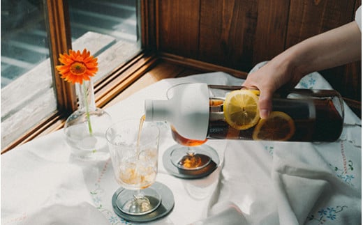 HARIO フィルターインコーヒーボトル（ペールグレー）［FIC-70-PGR］｜ハリオ 耐熱 ガラス 食器 器 保存容器 キッチン 日用品 キッチン用品 日本製 おしゃれ かわいい 水出し アイスコーヒー フィルター 水筒 ボトル 持ち運び_BE76