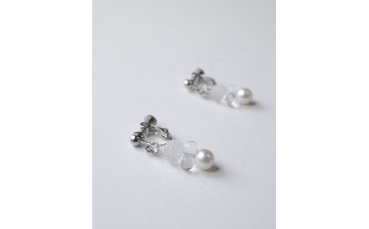 HARIO イヤリング グレアFP HAFP-GL-E｜耐熱 ガラス アクセサリー ハリオ 職人 繊細 フォーマル カジュアル きれいめ おしゃれ 20代 30代 40代 贈答 プレゼント ギフト 贈り物 お祝 ご褒美 記念品 _FU04 ※離島への配送不可