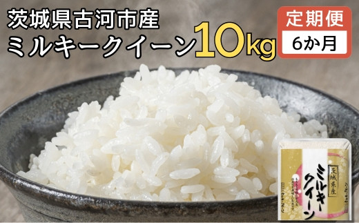 【定期便 6か月】【新米】令和7年産 古河市産ミルキークイーン 10kg(5kg×2袋) | 米 こめ コメ みるきーくいーん 単一米 国産 産地直送 茨城県 古河市 _DP94