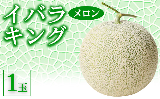 【先行予約】イバラキング メロン 1玉｜メロン ブランド 果物 フルーツ 坂東太郎 期間限定 季節物 高級 美味しい 甘い 緑色 茨城県 古河市_CB23 ※北海道・沖縄・離島への配送不可 ※2026年7月上旬頃より順次発送予定