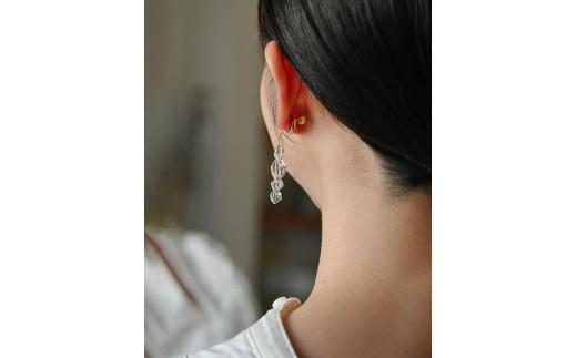 HARIO イヤリング ミルキーウェイ HAA-MW-E｜耐熱 ガラス アクセサリー ハリオ 職人 繊細 フォーマル カジュアル きれいめ おしゃれ 20代 30代 40代 贈答 プレゼント ギフト 贈り物 お祝 ご褒美 記念品 _FU01 ※離島への配送不可