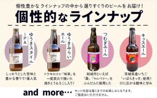 つむぎの郷発祥！クラフトビール 330ml おまかせ 6本 定期便 6回 株式会社結城麦酒《90日以内に出荷(土日祝除く)》茨城県 結城市 クラフトビール お酒 酒 ポップ 結城市産