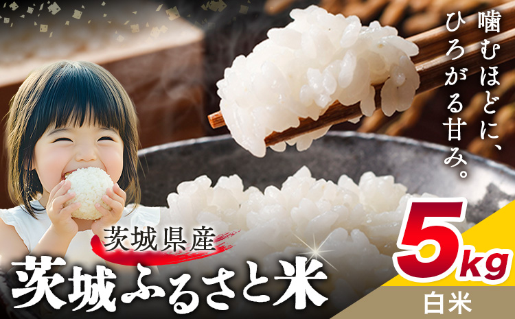 米 茨城 ふるさと米 白米 5kg 5kg×1袋《7-14日以内に出荷予定(土日祝除く)》茨城県 結城市 米 国産 お米 おこめ お弁当 おにぎり