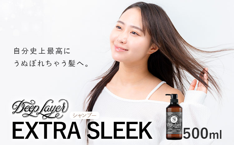 シャンプー ディープレイヤー EXTRA SLEEK 500ml 《30日以内に出荷予定(土日祝除く)》茨城県 結城市 化粧品 ヘアケア シャンプー ケア用品 ヘア 美容【配送不可地域あり】
