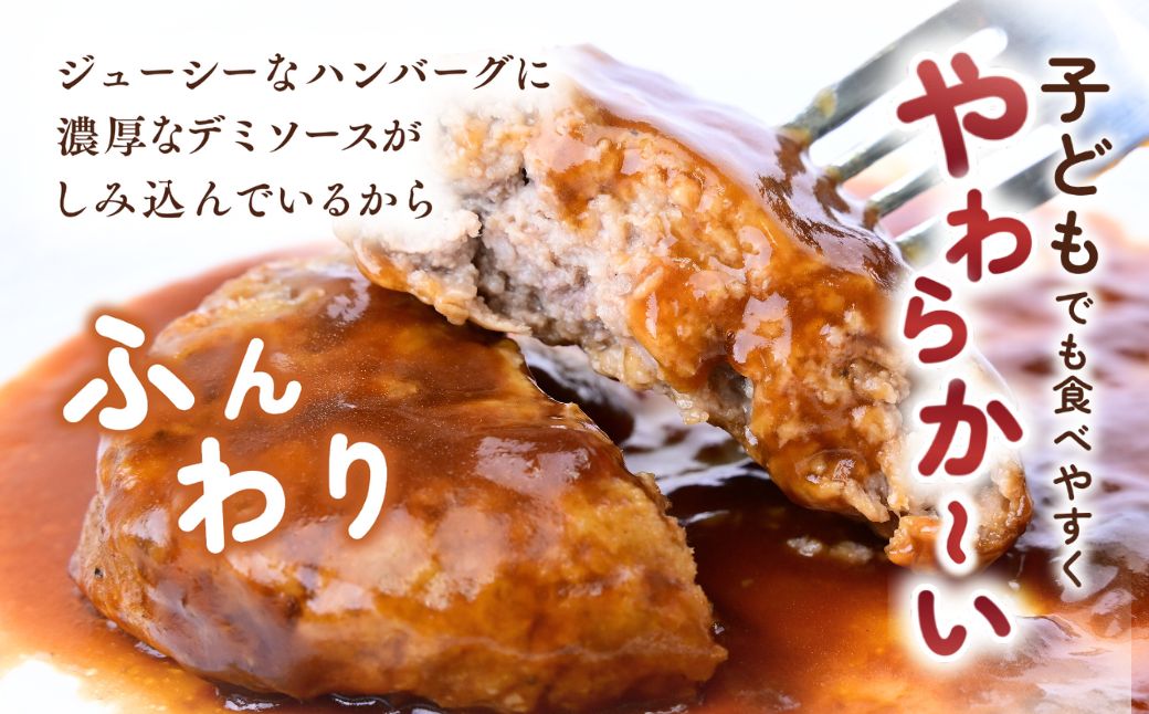 【定期便3回】本格デミグラス ハンバーグ 180g×25個 計3.4kg | 冷凍 小分け ハンバーグ デミグラスソース 牛 豚 惣菜 レンジ レンチン 湯煎 温めるだけ 簡単調理 小分け 茨城県 龍ケ崎市