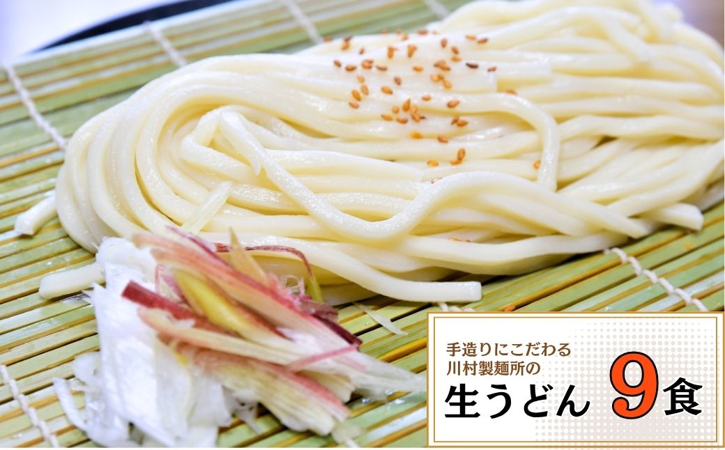 龍ケ崎名物 手造りの生うどん[(麺150g×3食・つゆ1個)×3パック] | うどん ウドン 生麺 生うどん 麺 麺類 惣菜 和食 おかず 簡単 料理 グルメ お取り寄せ お取り寄せグルメ 名物 つゆ付き 手作り もっちり 中太麺 人気 手軽 茨城県 龍ケ崎市