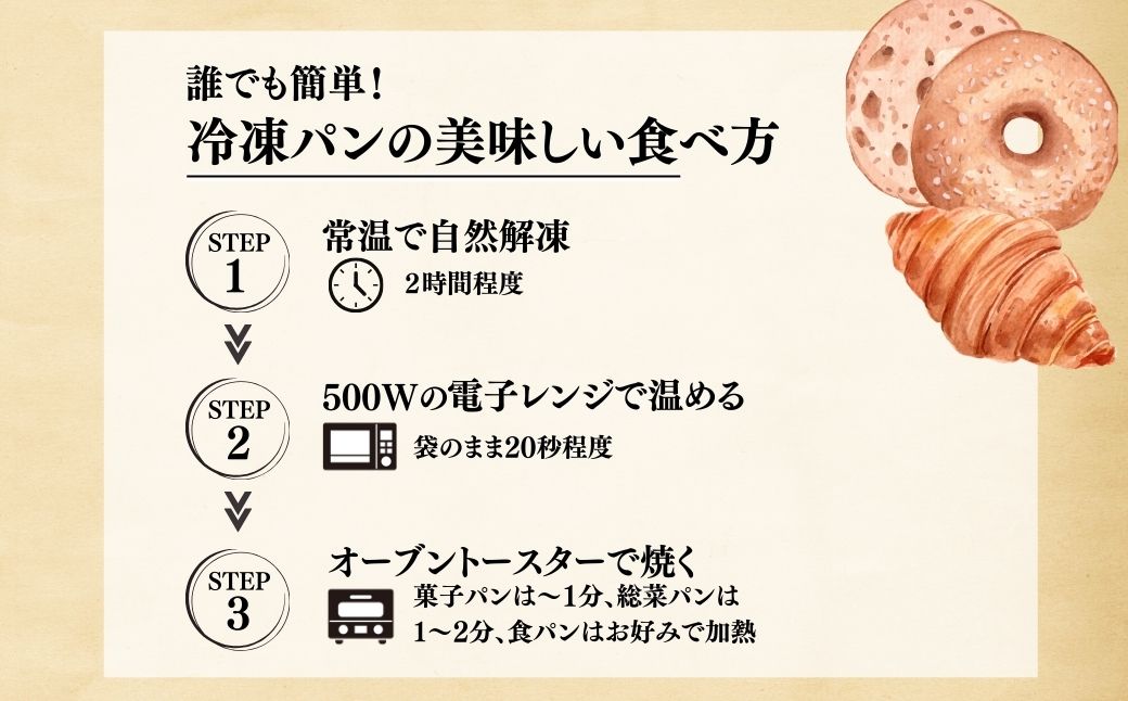 ＜3ヵ月定期便＞茨城県産小麦粉「ゆめかおり」を使用した こだわりのパン詰め合せ9種 全3回 | 茨城県 龍ケ崎市 食パン メロンパン カレーパン ベーグル コッペパン あんぱん クロワッサン 発酵バター 国産小麦 ゆめかおり 冷凍パン 冷凍 小分け パンセット パン ブレッド 全粒粉