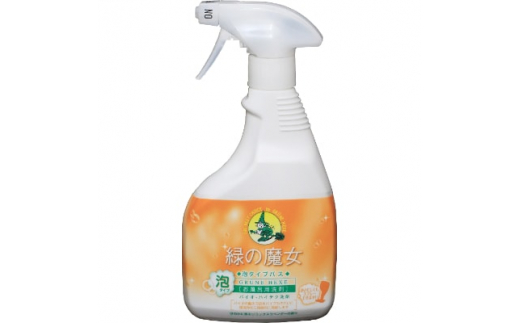 環境配慮型洗剤　緑の魔女 泡タイプバス450ml×20本セット | 洗剤 液体 環境配慮 バス用 浴槽 湯あか 大容量 1万件以上の口コミ 世界中で愛される ヌメリ 皮脂汚れ 中性タイプ 日常品 お風呂洗剤 バス用洗剤 大容量 業務用 口コミ人気 人気 湯あか 防カビ 中性 手にやさしい 茨城県 龍ケ崎市