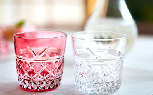 カガミクリスタルの江戸切子 ペア冷酒杯「結」TPS736-2948-AC | 日本酒 グラス キレイ 上品 お祝い プレゼント 記念日 ギフト ご褒美 オリジナル 日本土産 クリスタルガラス グラス コップ 伝統 日本製 プレゼント 贈り物 卒業祝い 就職祝い 記念品 贈答品 父の日 母の日 茨城県 龍ケ崎市 カガミクリスタル株式会社