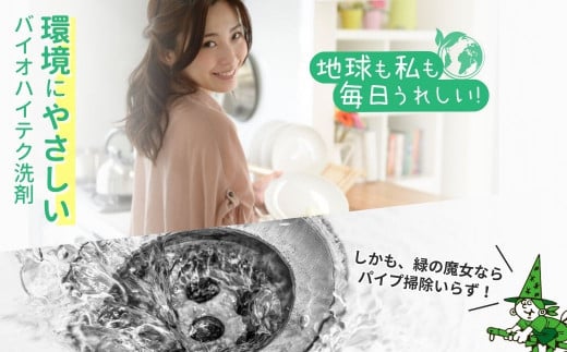 環境配慮型洗剤 家庭や業容用でも人気 緑の魔女キッチン420ml×24本セット | 洗剤 環境 エコ やさしい 手肌 優しい 弱酸性 パイプクリーナー 除菌 防臭 詰まり 臭い キッチン 台所 台所洗剤 植物由来 キッチン洗剤 液体洗剤 油汚れ お中元 お歳暮 ギフト 大掃除 茨城県 龍ケ崎市
