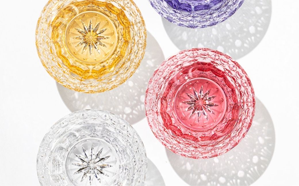 江戸切子 ロックグラス＜夢色＞カガミクリスタル T782-3020 |  江戸切子 クリスタルガラス ロックグラス ロック ウイスキー 焼酎 グラス  キレイ 上品 お祝い プレゼント 記念日 日本土産 伝統 日本製 プレゼント 贈り物 卒業祝い 就職祝い 記念品 贈答品 父の日 母の日 茨城県 龍ケ崎市