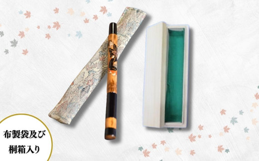 蒔絵入りボールペン＜美人画・黒＞1本 | ボールペン ペン 桐箱（化粧箱つき）ギフト プレゼント 贈り物 入学祝い 卒業祝い 就職祝い 退職祝い 記念品 贈答品 父の日 母の日 小物 国産 釣り 茨城県 龍ケ崎市