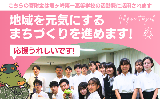 【思いやり型返礼品】母校応援 ふるさと納税 茨城県立竜ヶ崎第一高等学校【寄附金額 2,000円】 | 思いやり型 返礼品 教育支援 母校支援 母校 応援 支援 竜ヶ崎第一高 茨城県 龍ケ崎市