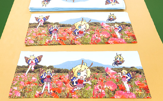 シモンちゃんフェイスタオル昇華転写プリント【 キャラクタータオル ポリエステル プリントタオル 】