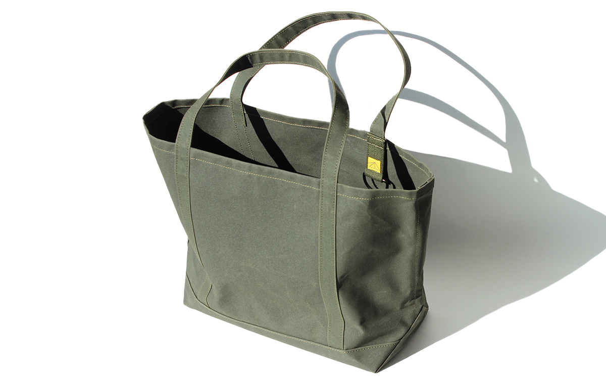 【自衛隊天幕生地使用】GTIトートバッグ　Lサイズ 【 帝国繊維 TEISEN テイセン トートバッグ 防水 防炎 防カビ ミリタリー バッグ アウトドア ファッション メンズ レディース 大きめ 】