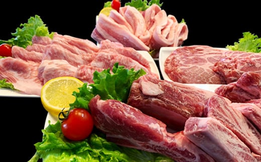 国産豚肉焼肉用セット2.3kg（小分け真空包装）【下妻工場直送】【 豚肉 パック  小分け  焼肉 サムギョプサル 豚トロ 便利 国産 料理 ポーク ぶたにく 国産豚 マルリン 】