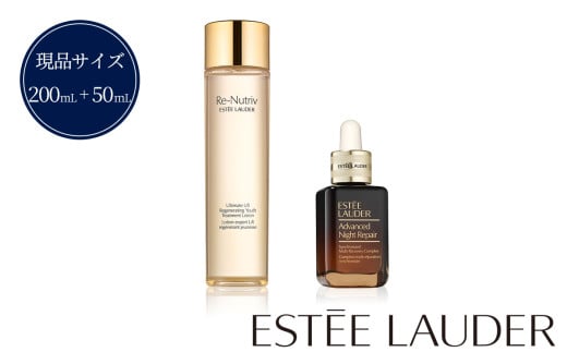 リニュートリィブ ＵＬ トリートメント ローション Ｎ 200mL ＋ アドバンス ナイト リペア SMR コンプレックス 50mL セット  【 エスティ ローダー リニュー トリィブ Re-Nutriv 化粧水 ナイトリペア ANR 美容液 Estee Lauder EsteeLauder エスティローダー 公式 スキンケア 美容 化粧品 コスメ うるおい 】