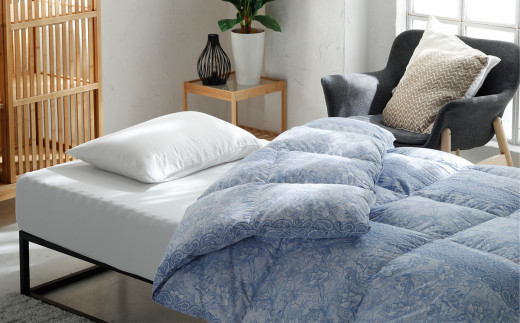 昭和西川 CMD 羽毛掛け布団 ブルー シングルロング ドイツ産グース90％ 380ダウンパワー【 昭和西川 選べる ブルー シングル ロング グース 羽毛掛けふとん 羽毛ふとん 羽毛布団 掛け布団 CMD コンフォート マイスター ダウン 上質 良質 保温 温かい 心地よい 肌ざわり フィット感 ふっくら ポリジン加工 抗菌 防臭 綿100％ 寝具 布団 安心 品質 厳選 眠り おうち時間 リラックス 至極 ライフスタイル 】