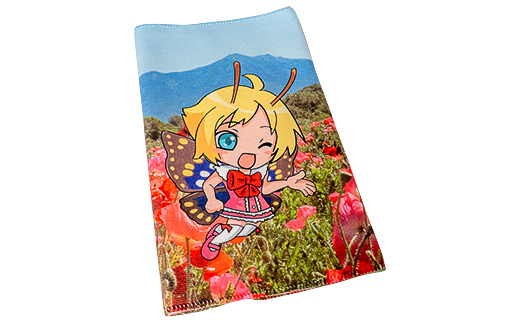 シモンちゃんフェイスタオル昇華転写プリント【 キャラクタータオル ポリエステル プリントタオル 】