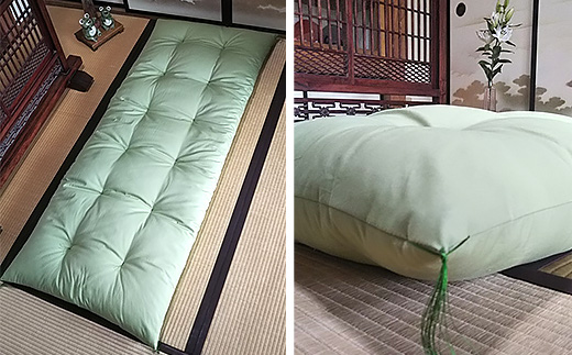 職人手作りの長座布団（75cm×180cm）【 ふとん ざぶとん 椅子 いす イス 座椅子 ソファ 】