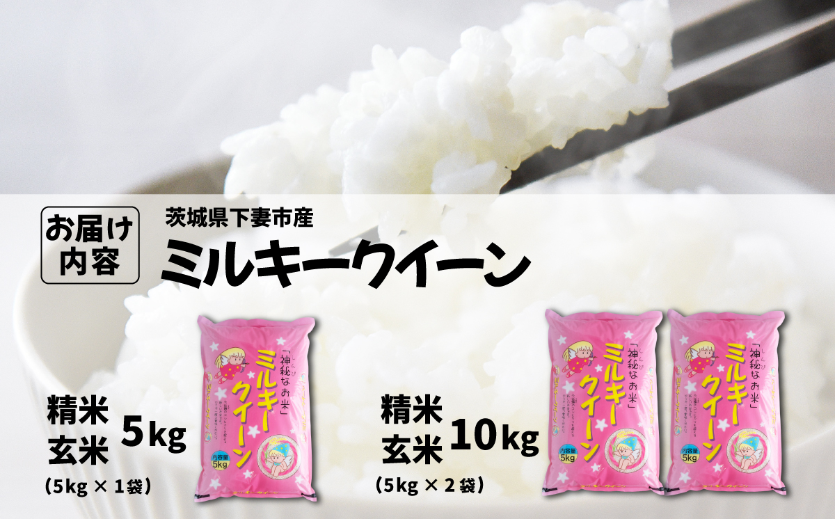 【最短7日発送】玄米 ミルキークイーン 10kg 茨城県下妻市産 【 お米 米 白米 ご飯 こめ ミルキークイーン 令和7年産 茨城県産 】
