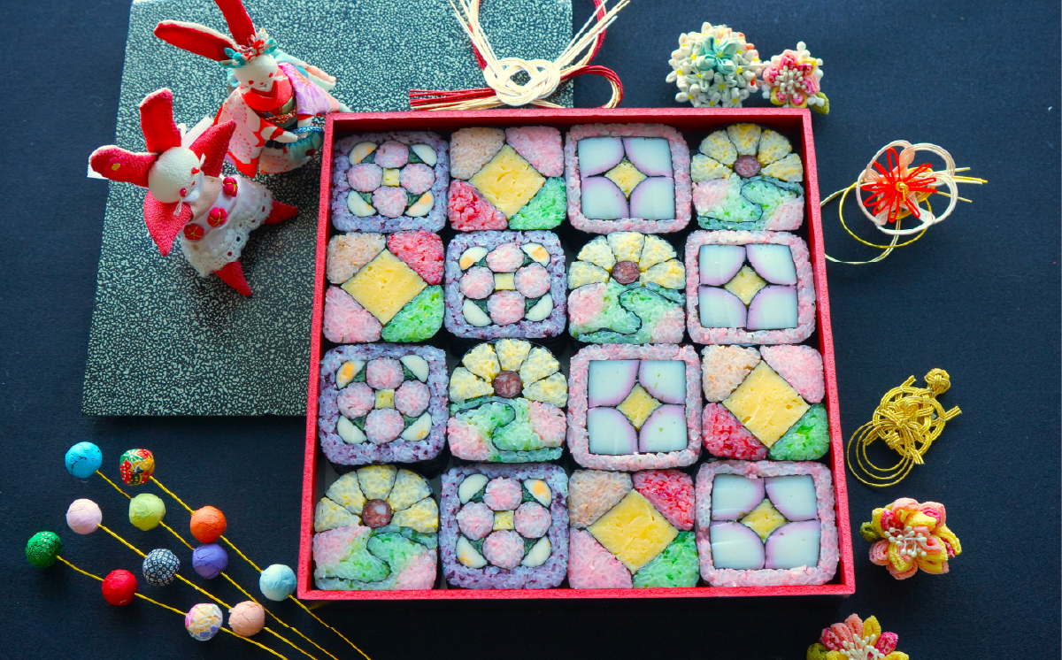 モザイク寿司アート【 巻き寿司 お寿司 江戸前寿司 お祝い 】