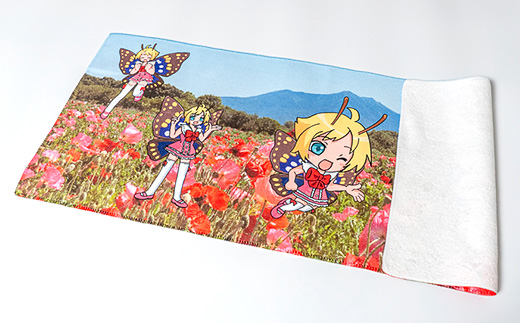 シモンちゃんフェイスタオル昇華転写プリント【 キャラクタータオル ポリエステル プリントタオル 】