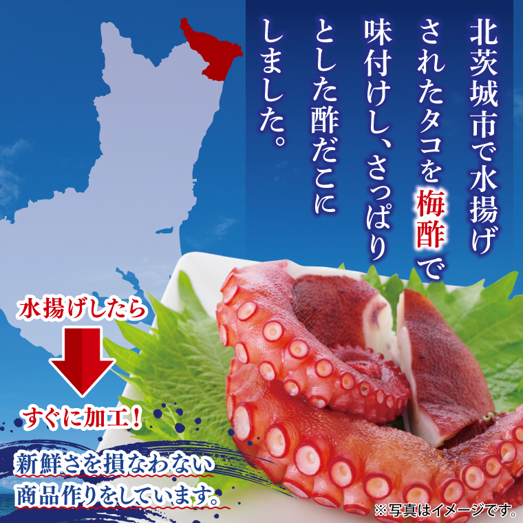 梅酢タコ（４Pセット）【たこ タコ 魚 海産物 茨城県 北茨城市 冷凍 惣菜 おかず おつまみ】(CU006)