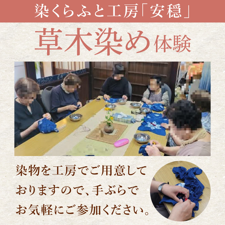 【手ぶらで参加】里山の草木染め体験【体験 染物 自然 チケット 工房 北茨城市 茨城県】(DJ001)