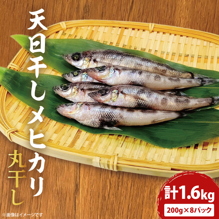 天日干し めひかり丸干し 200g×8パック【メヒカリ 干物 ひもの 魚 おつまみ 冷凍 おかず 茨城県 北茨城市】（AI202）
