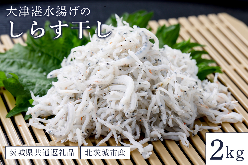 大津港水揚げのしらす干し 2kg(茨城県共通返礼品・北茨城市産) HD-004