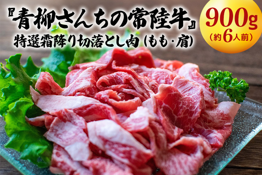 『青柳さんちの常陸牛』特選霜降り切落とし肉(もも・肩) EH-001