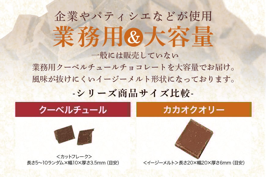 チョコレート カカオクオリー ブレンド ミルク カカオ40% 1kg フレーク 業務用 大容量 カカオ お菓子 チョコ スイート おやつ お菓子作り ケーキ作り 材料 プロ仕様 スイーツ ケーキ 手作り 製菓材料 送料無料 HS-003