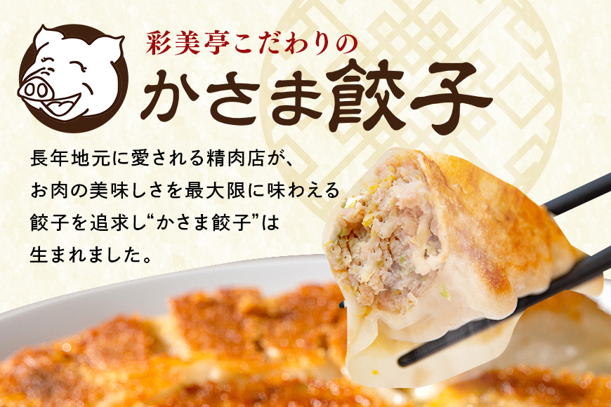 彩美亭 かさま餃子 ローズポーク50個入り HV-007