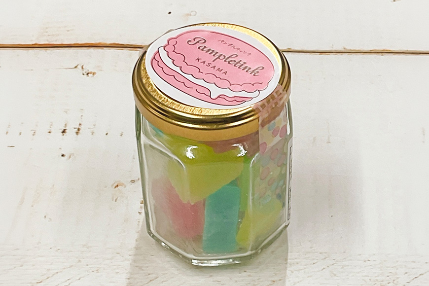 食べる宝石 琥珀糖 2瓶セット 甘い 寒天ゼリー ジャム瓶 カラフル シャリシャリ ゼリー 寒天 手作り ギフト プレゼント 贈り物 かわいい おいしい お菓子 おやつ 菓子 パンプルティンク 笠間市 茨城県