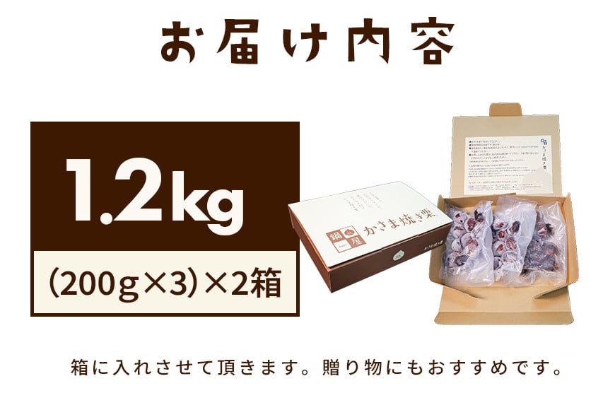 焼き栗 栗 1.2kg (2箱) 国産 個包装 くり 和栗 甘栗 冷凍 ギフト プレゼント 父の日 母の日 和栗 スイーツ 和栗 甘栗 栗きんとん モンブラン やきぐり 焼栗 鍋屋本店 先行予約 笠間 茨城県 いばらき BH-010
